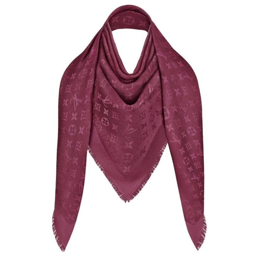 Louis Vuitton Monogram Classic Shawl - Plum